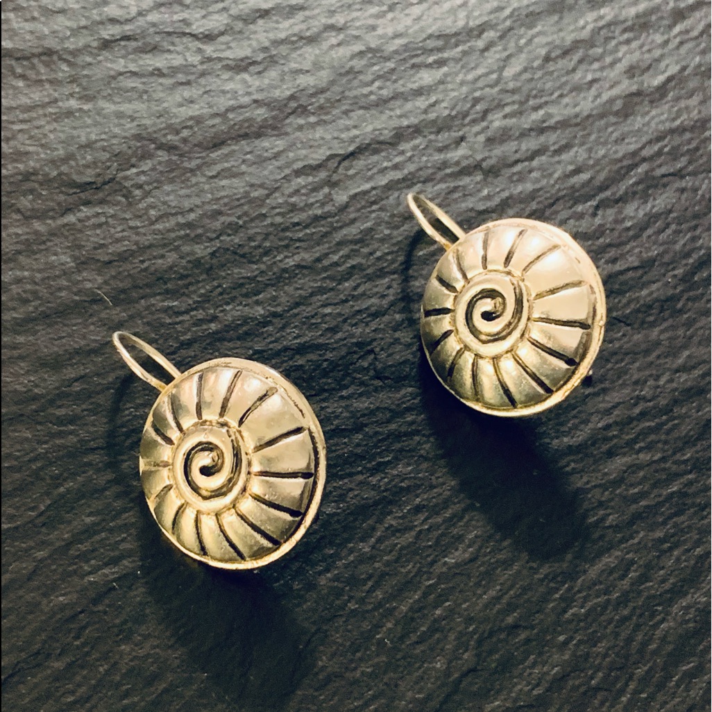 Antique Sterling Silver Artist Made Drop Earrings 40$